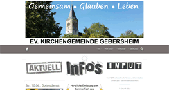 Desktop Screenshot of ev-kirche-gebersheim.de